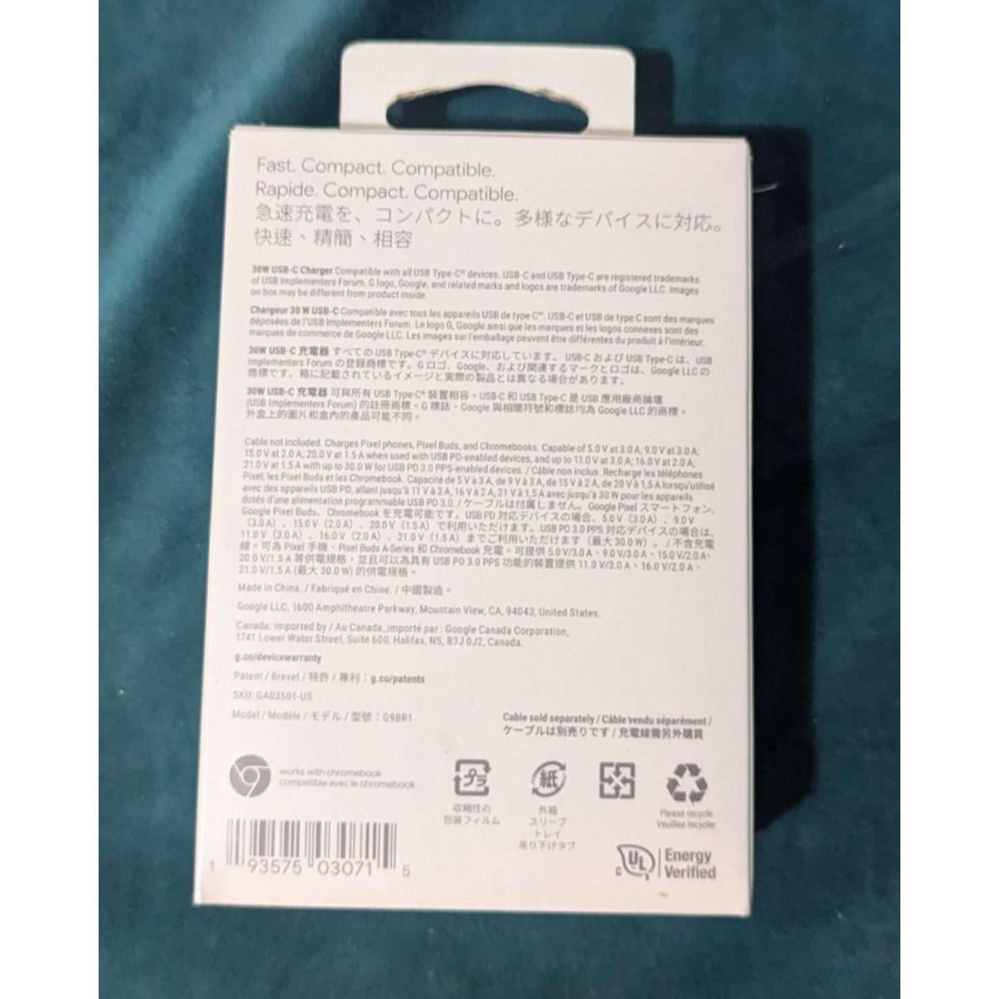 Google 30W Fast Charging USB-C Cable