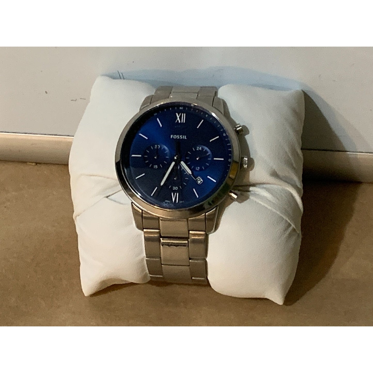 Fossil FS5792 Men's Neutra Chronograph Quartz Blue Dial Watch 44mm