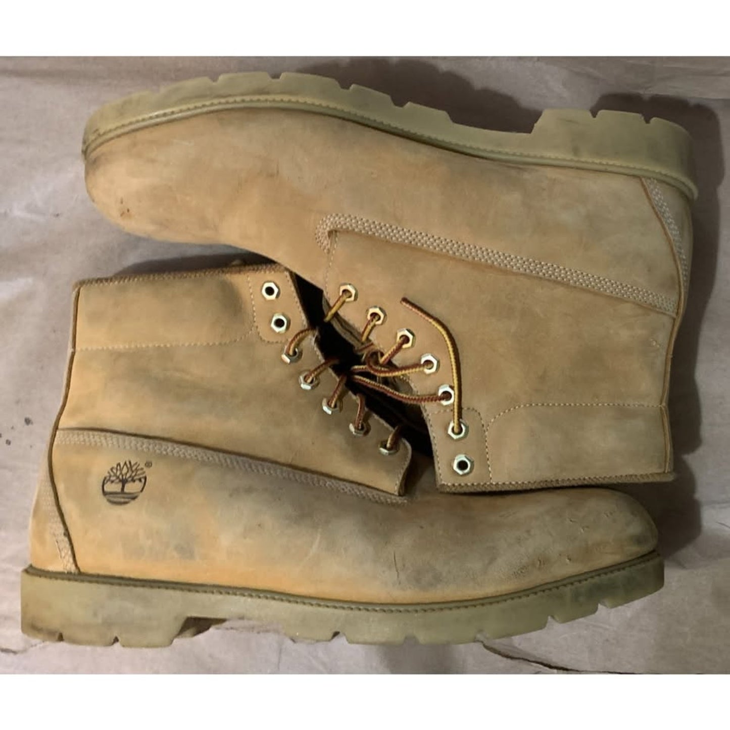 Mens Timberland 6-Inch Basic Wheat Waterproof Boot Size 15