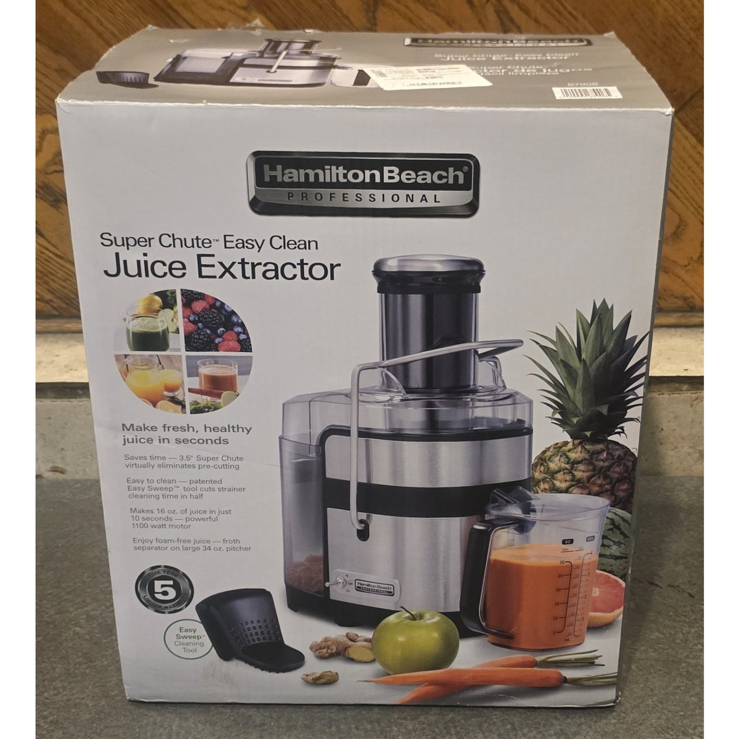 Hamilton Beach Professional Super Chute Juice Extractor Centrifugeuse / 67906 /