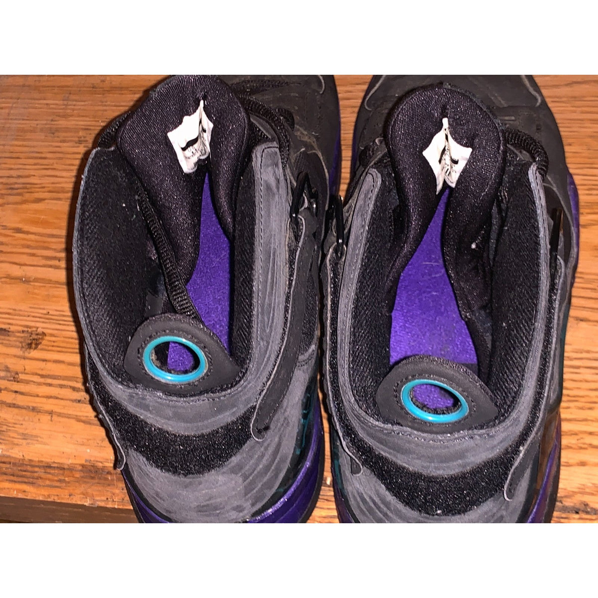 Jordan Air Jordan 8.0 Aqua Black Purple Blue 467807-009 Men's Size 11