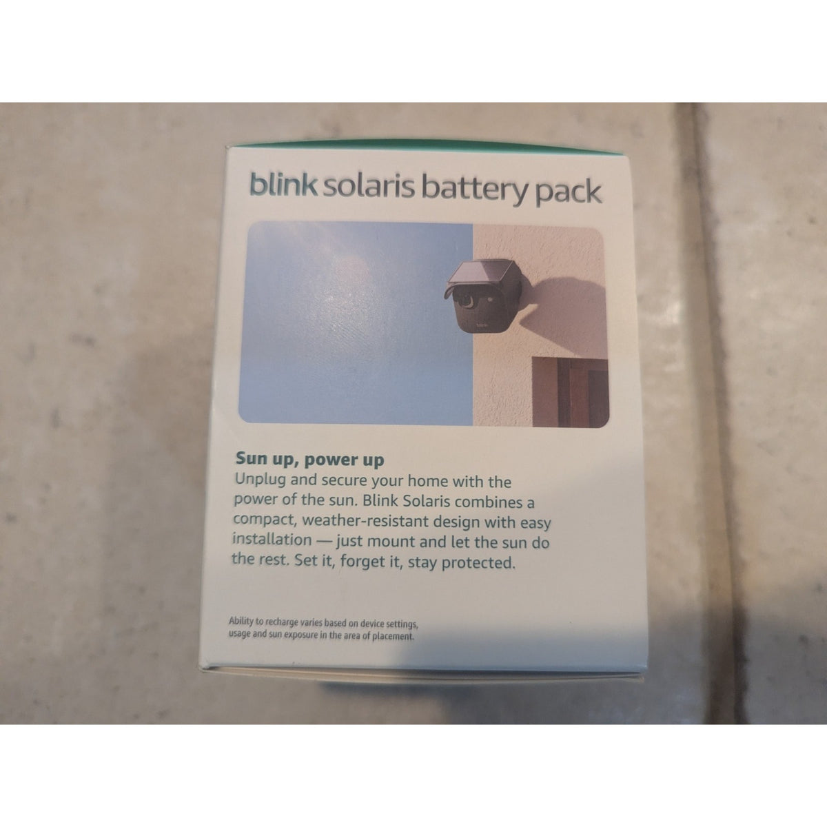 Blink Solaris Battery Pack B0FKPPTHSX Black