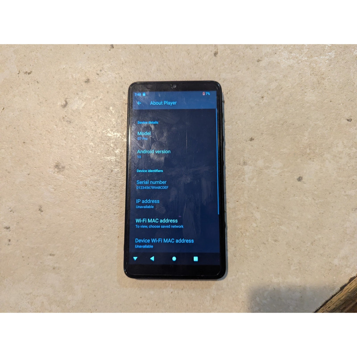 HiFi Walker G7 Pro Andriod Player 32GB - Black
