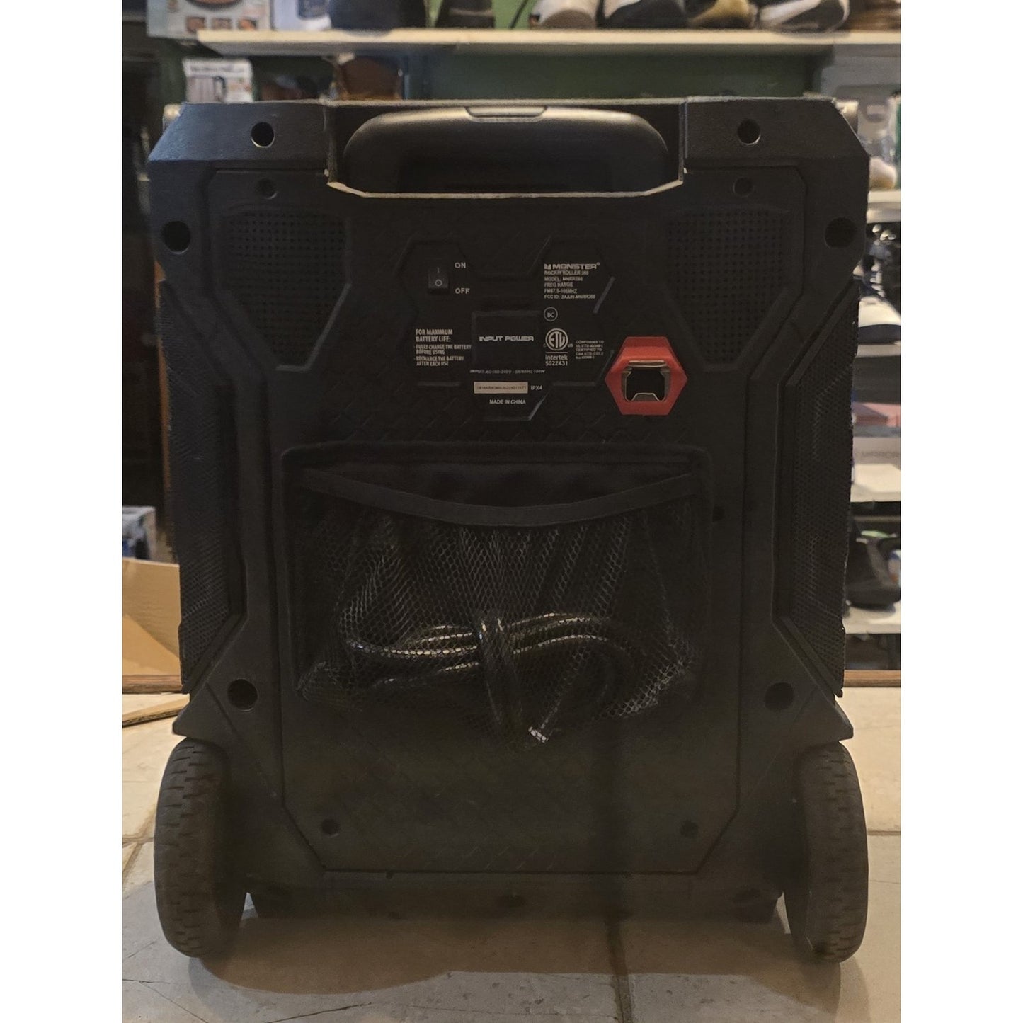 Monster MNRR360 Rockin' Roller 360 Portable Indoor/Outdoor Wireless Speaker