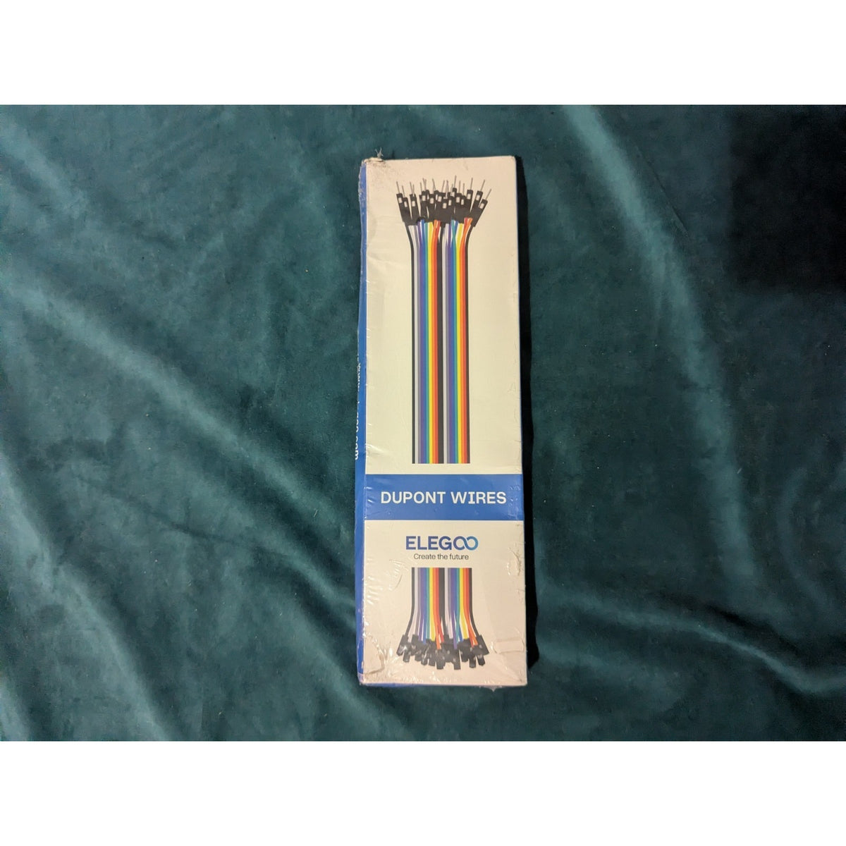 Elegoo 120pc Breadboard Multicolored Dupont Wire Ribbon Cables