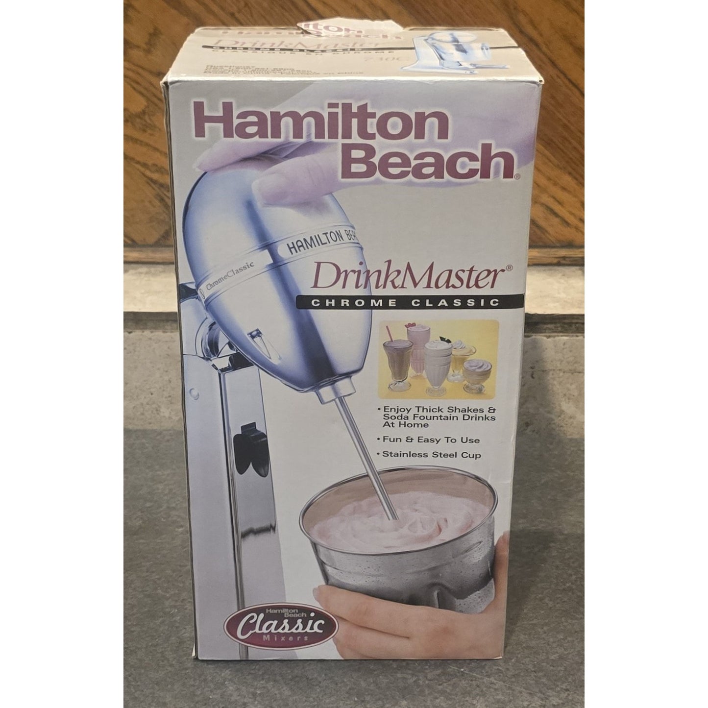 Hamilton Beach DrinkMaster Chrome Classic Mixer Milkshake Maker 730C