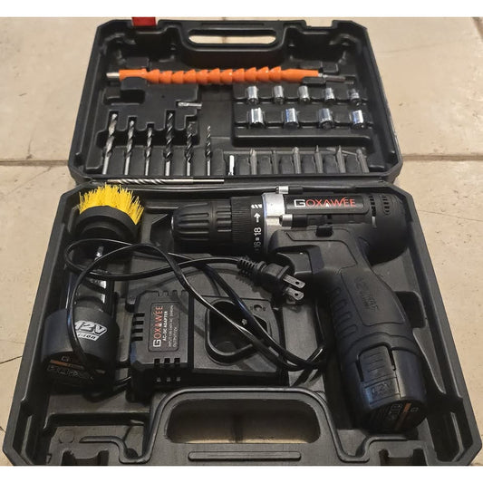 Goxawee 12V Cordless Drill w/ Bits / G5050 /
