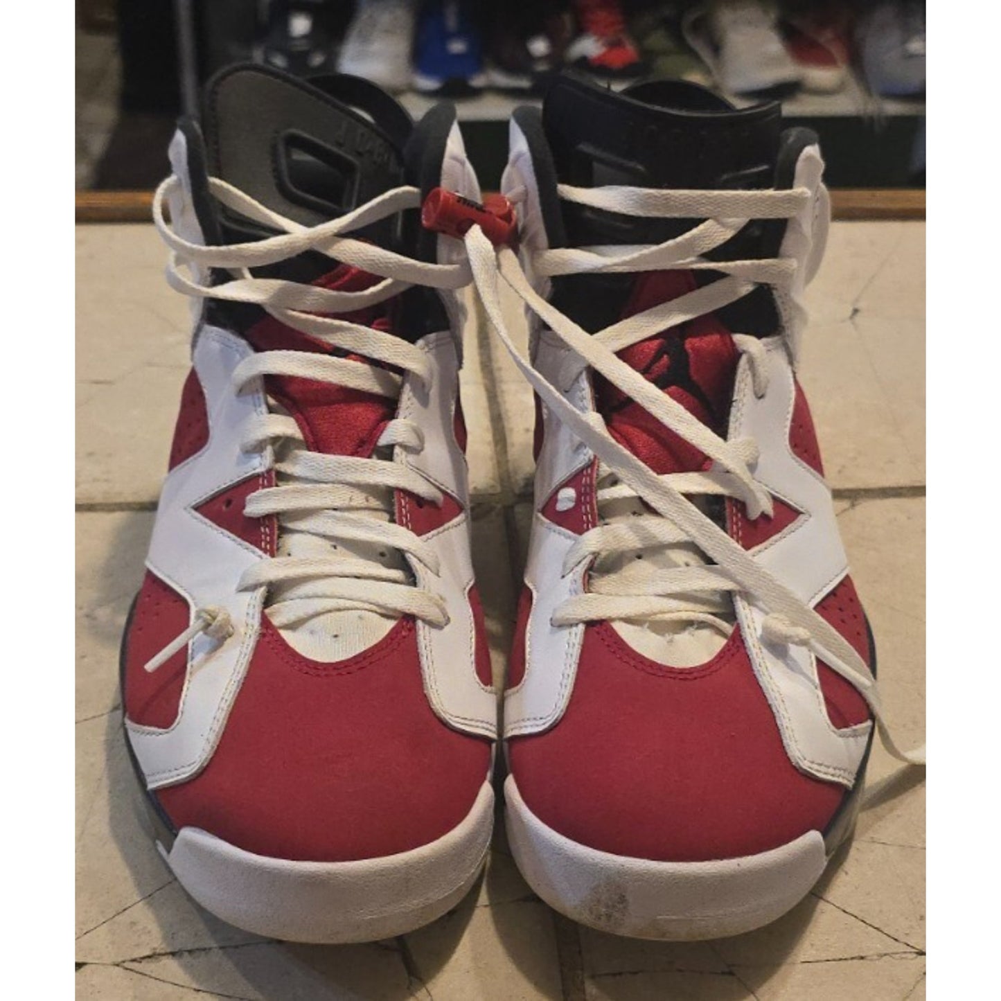 Men's Jordan 6 Retro OG Mid ‘Carmine’ ‘2021’ CT8529-106 Pre Owned - Size 11