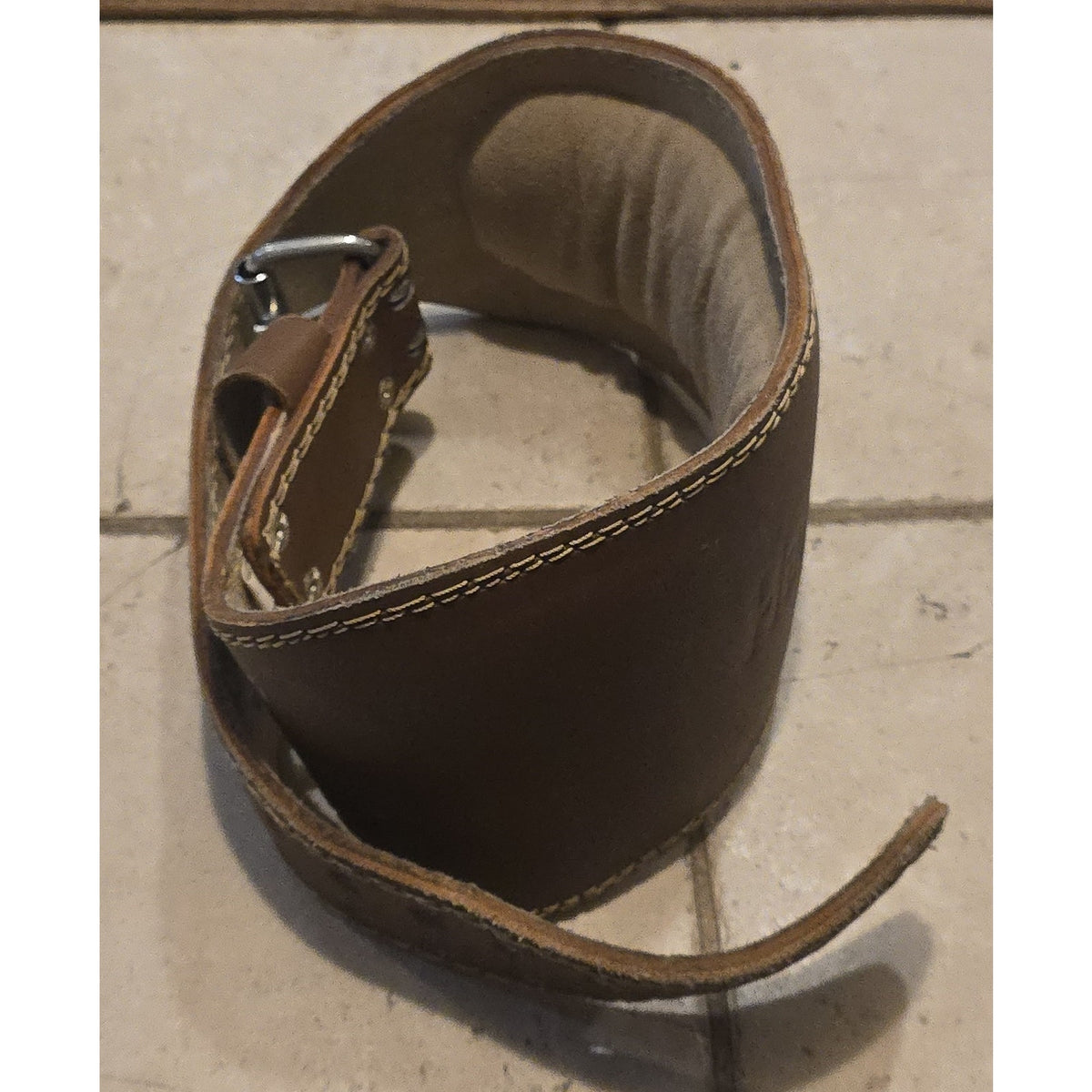 Harbinger 6" Padded Leather Weight Lifting Belt
