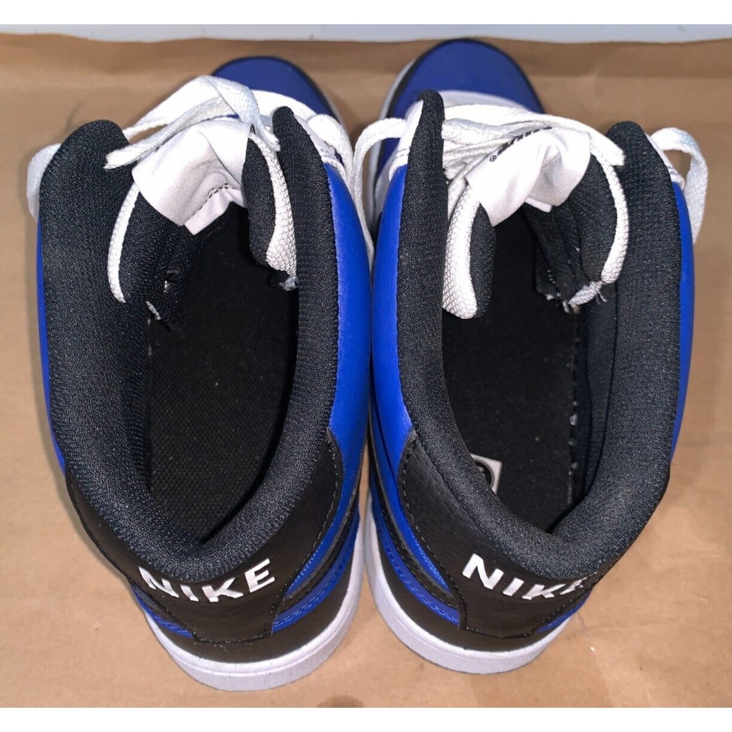 Nike Men's 13M Court Vision Mid Next Nature Game Royal/White/Black FQ8740 480