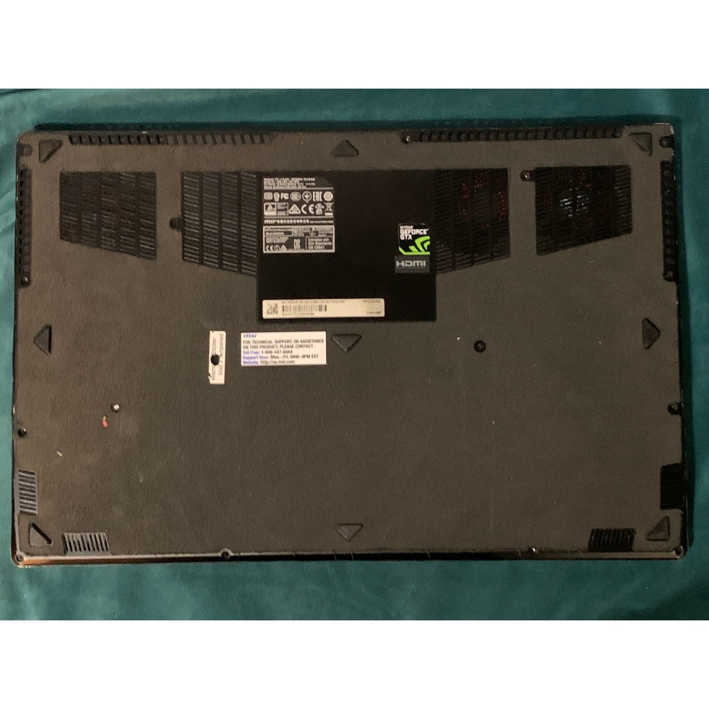 MSI Stealth GS63VR Pro i7-7700HQ 16GB RAM 256GB SSD 1TB SSD GTX 1060