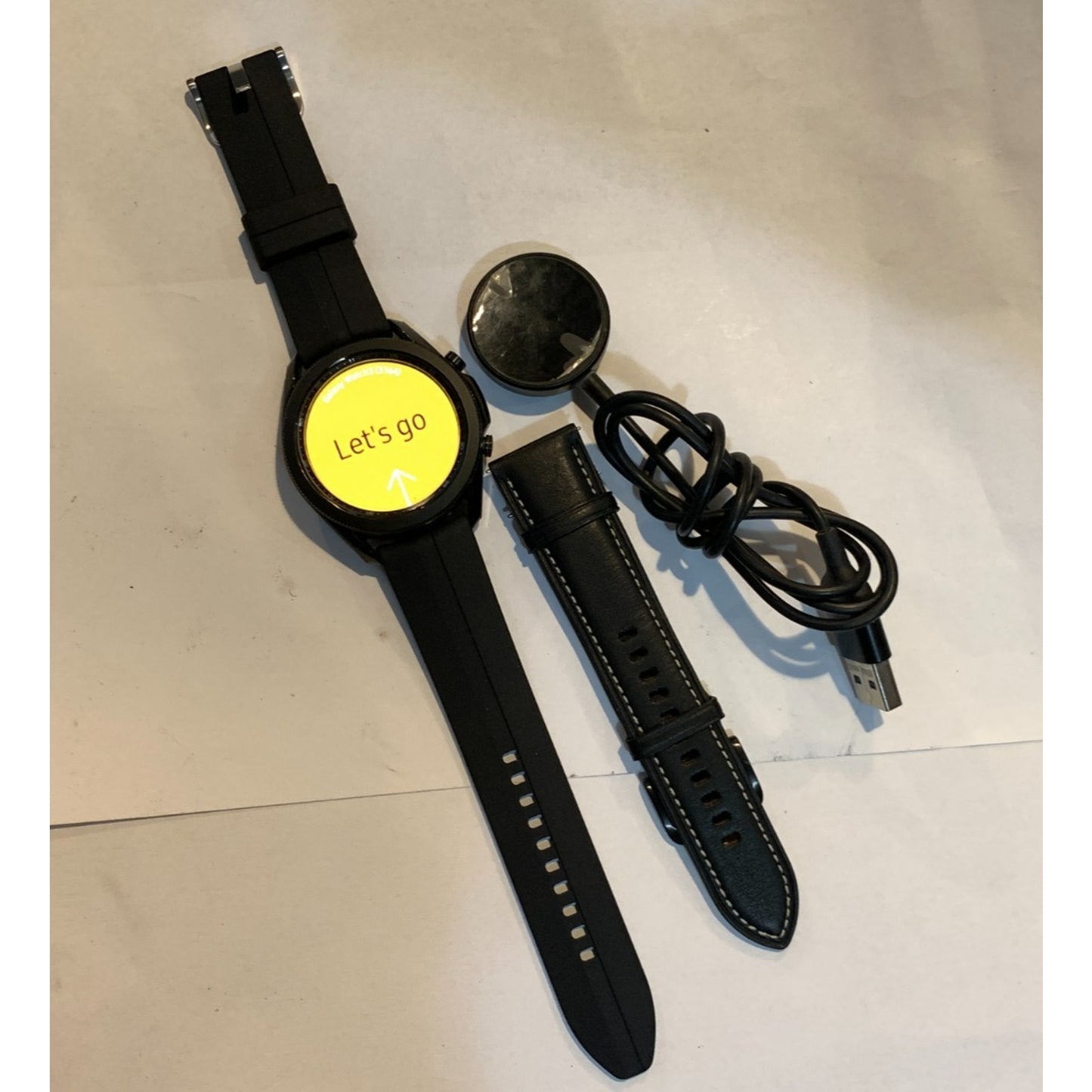 Samsung SM-R845UZKAXAR Galaxy Watch3 Smartwatch 45mm Stainless LTE Mystic Black