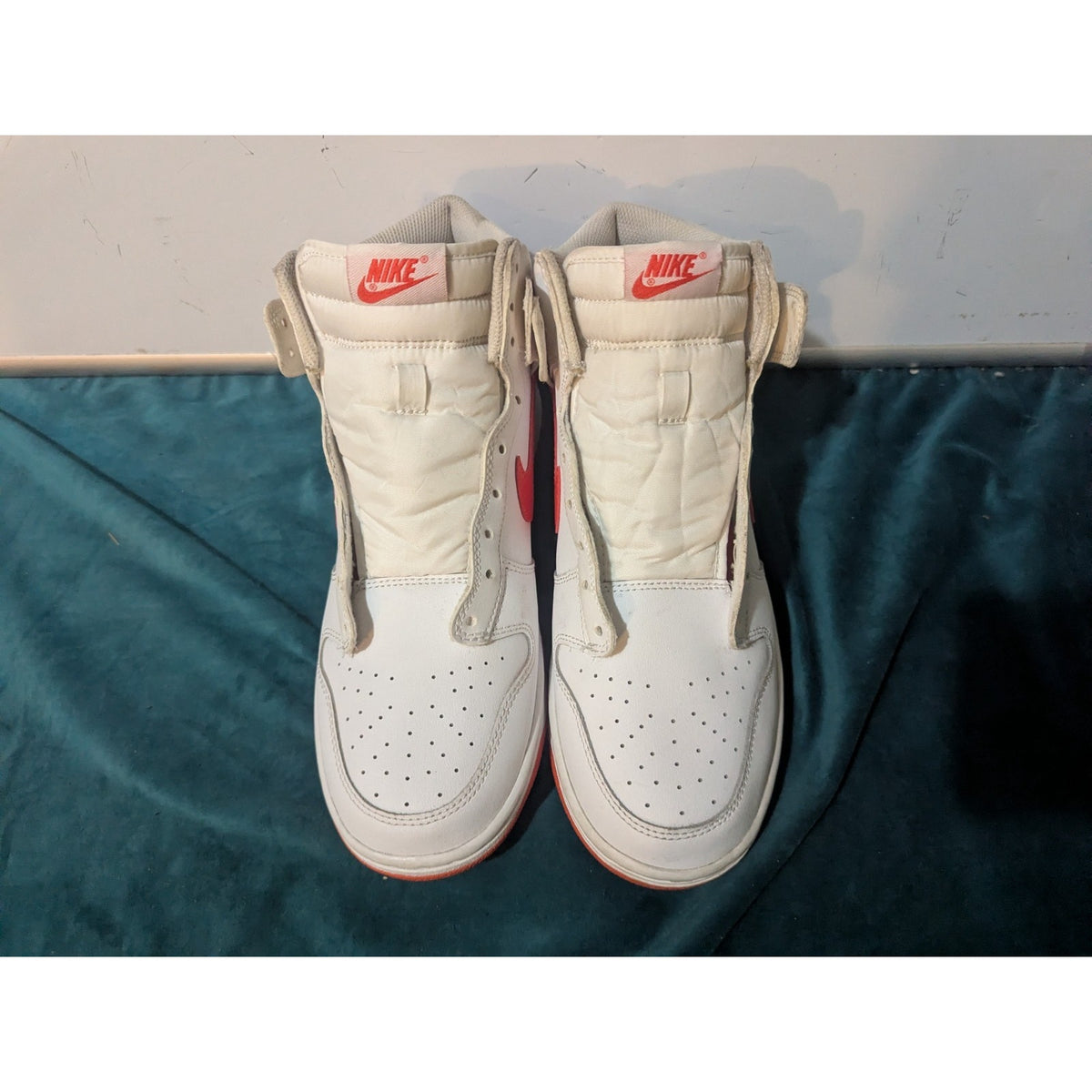 Nike Dunk High White Picante Red Size 8.5 DV0828-100