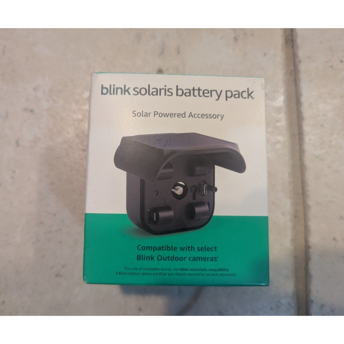 Blink Solaris Battery Pack B0FKPPTHSX Black
