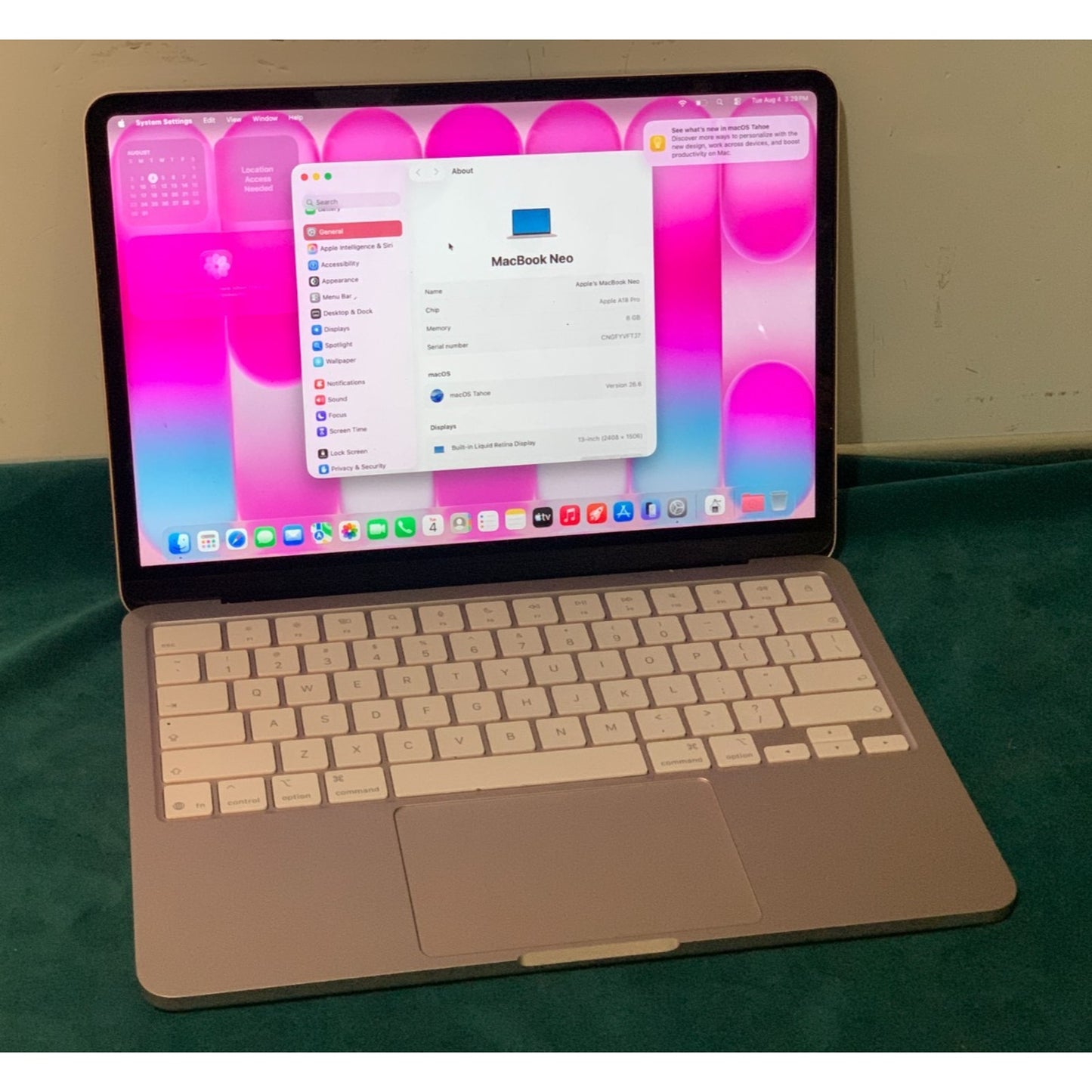 Apple MacBook Neo 13” A18 Pro - 8GB RAM - 256GB SSD - Silver - MHFF4LL/A - A3404