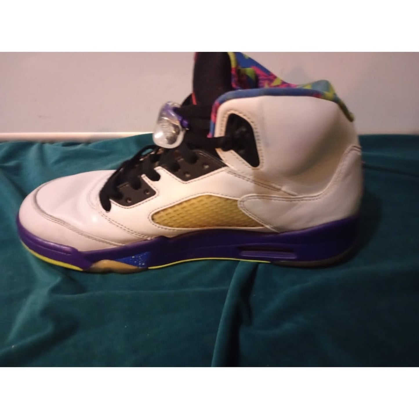 Nike Air Jordan 5 Retro Alternate Bel-Air White/Green/Purple DB3335100 Size 10.5