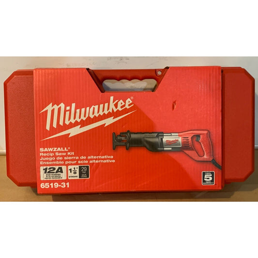 Milwaukee Sawzall 6519-31 Reciprocating Saw Kit - Red