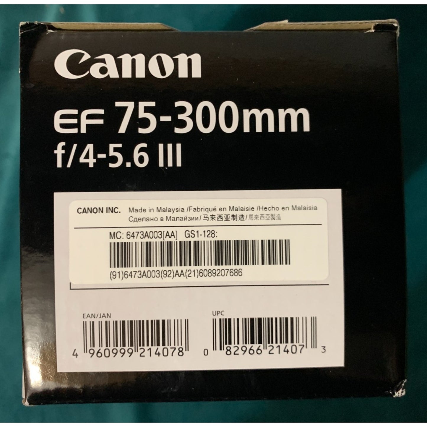 Canon EF 75-300mm f/4-5.6 III Telephoto Zoom Lens