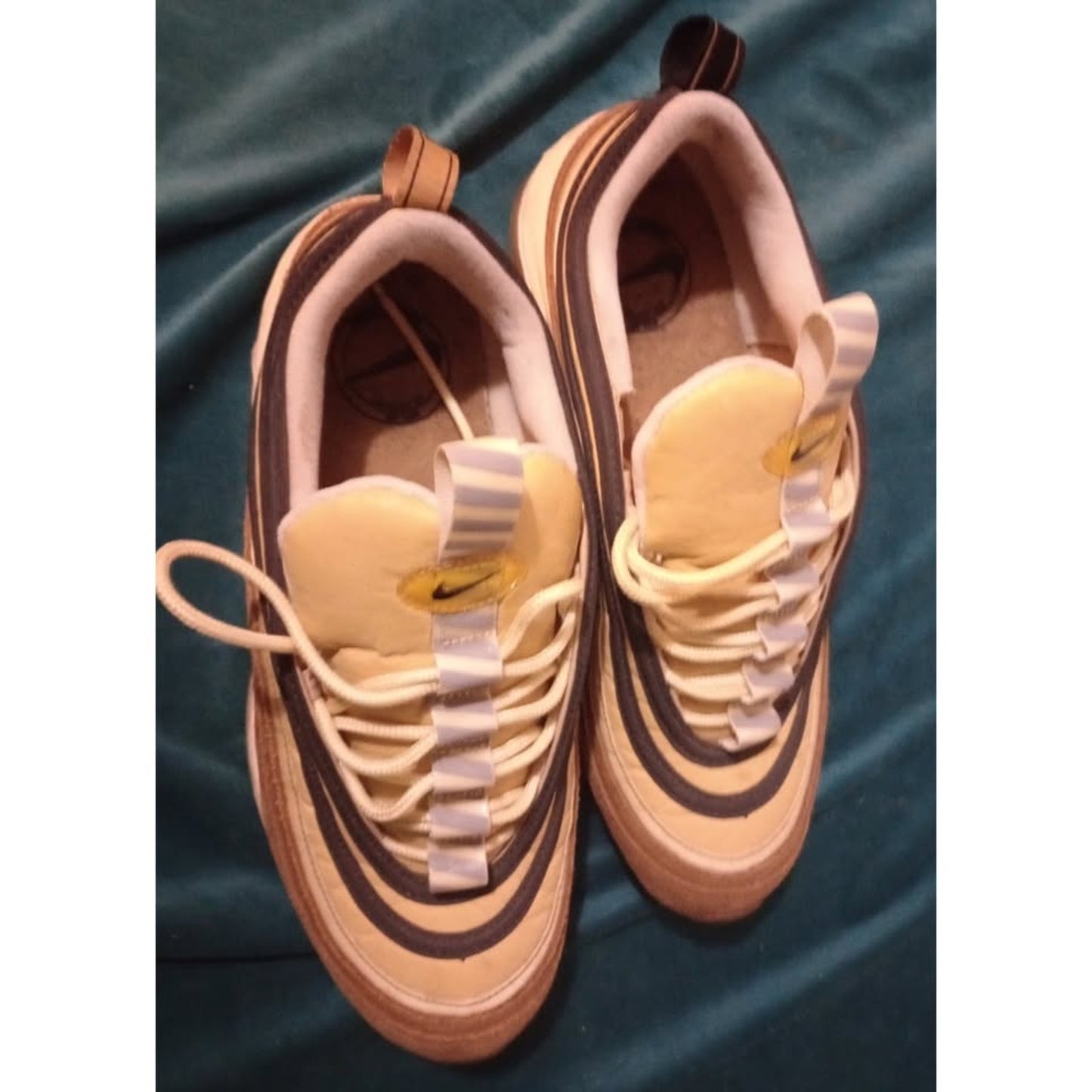 Nike Air Max 97 Ale Brown Elemental Gold Sneaker 921826-201 Men's 9.5