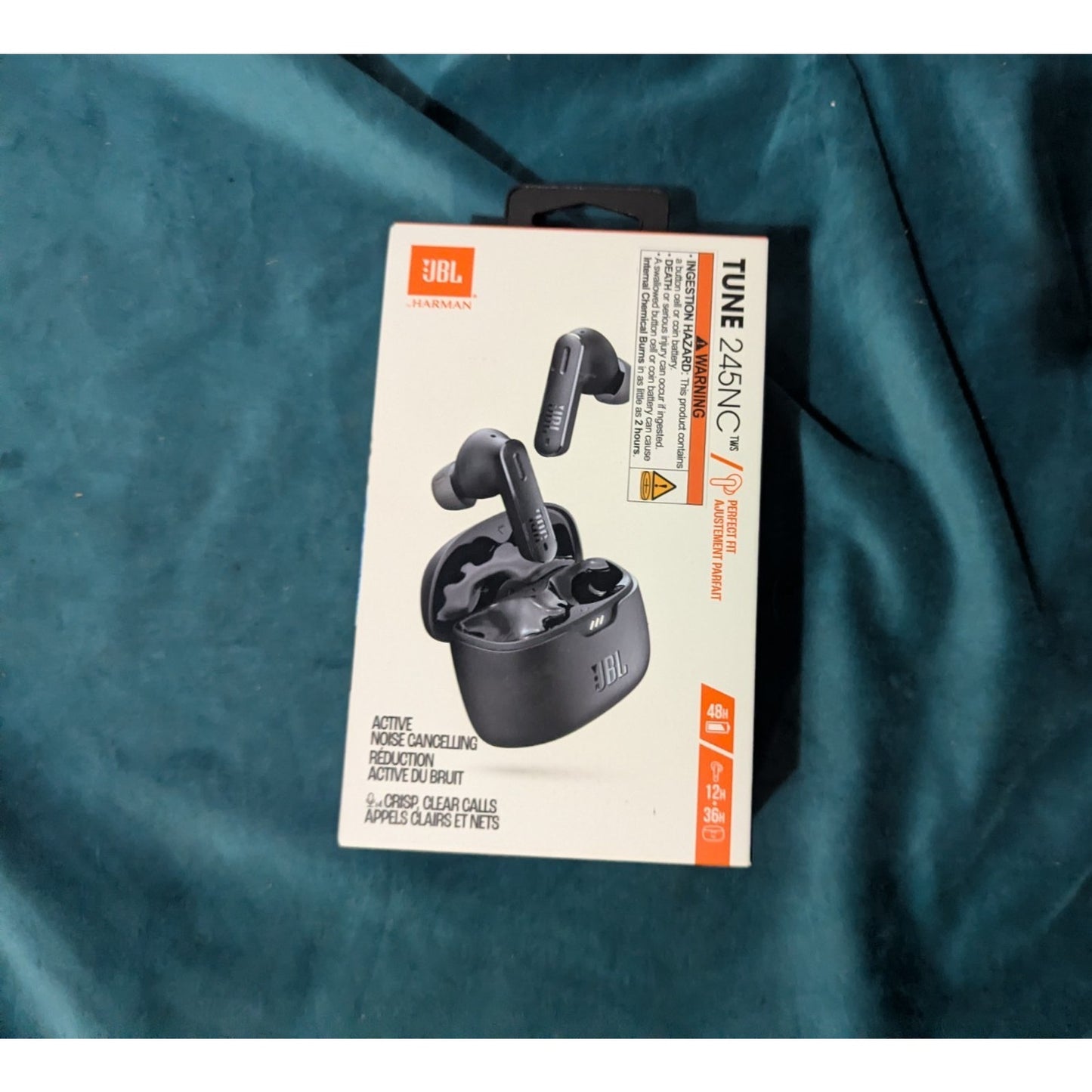 JBL - Tune 245NC True Wireless Noise Cancelling Earbuds - Black
