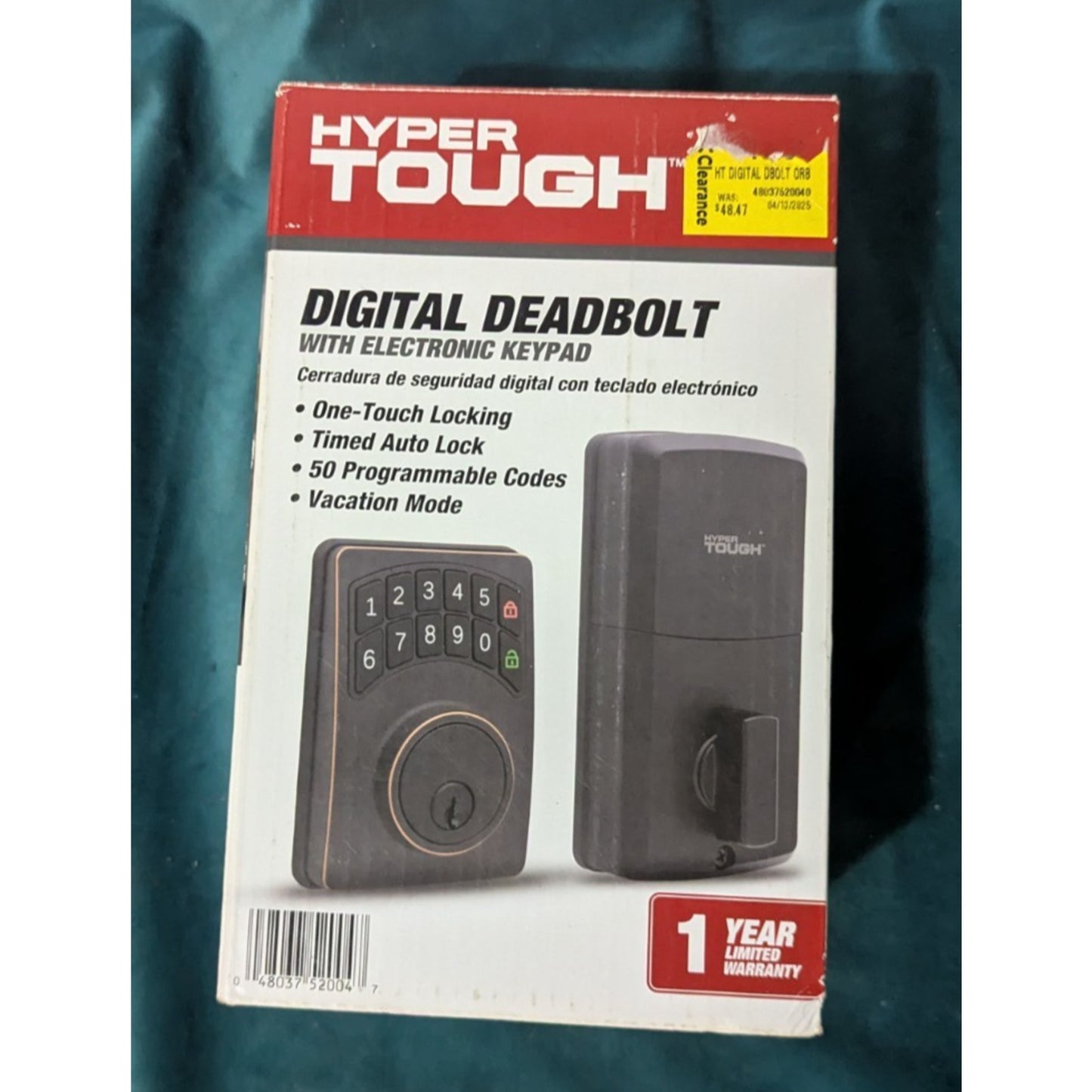 HyperTough Digital Deadbolt w/ Electronic Keypad