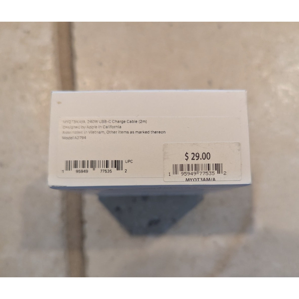 Apple 240W USB-C Charger Cable 2m MYQT3AM/A A2794