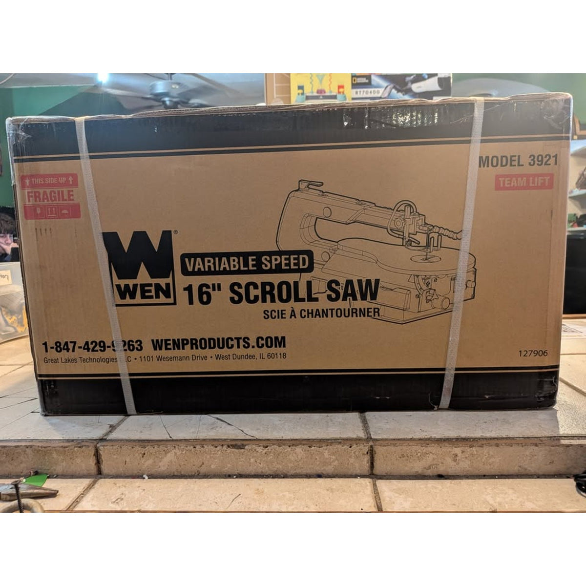 Wen 16" Two-Direction Variable Speed Scroll Saw / 3921 /