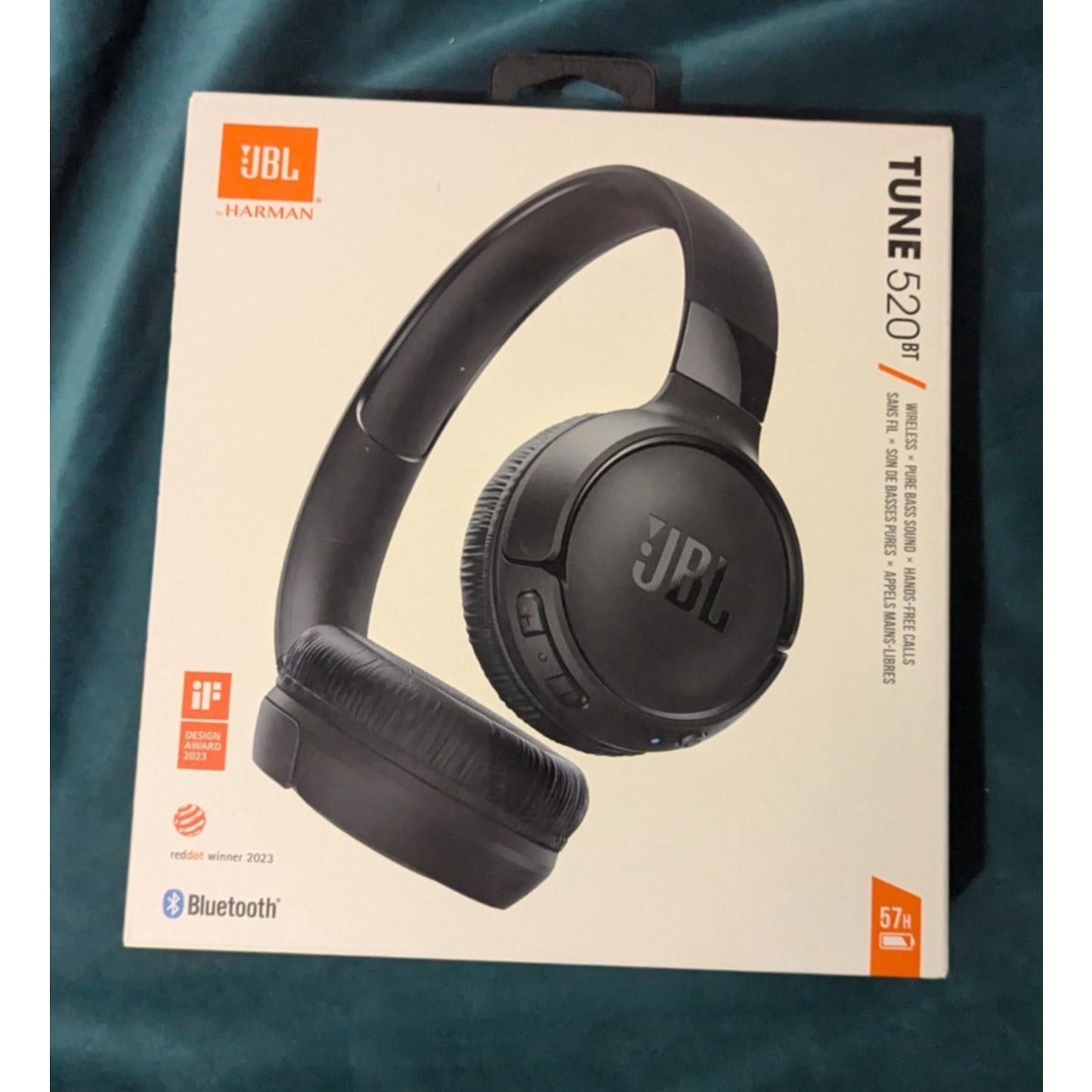 JBL Tune 520BT Bluetooth Wireless On-Ear Headphones - Black