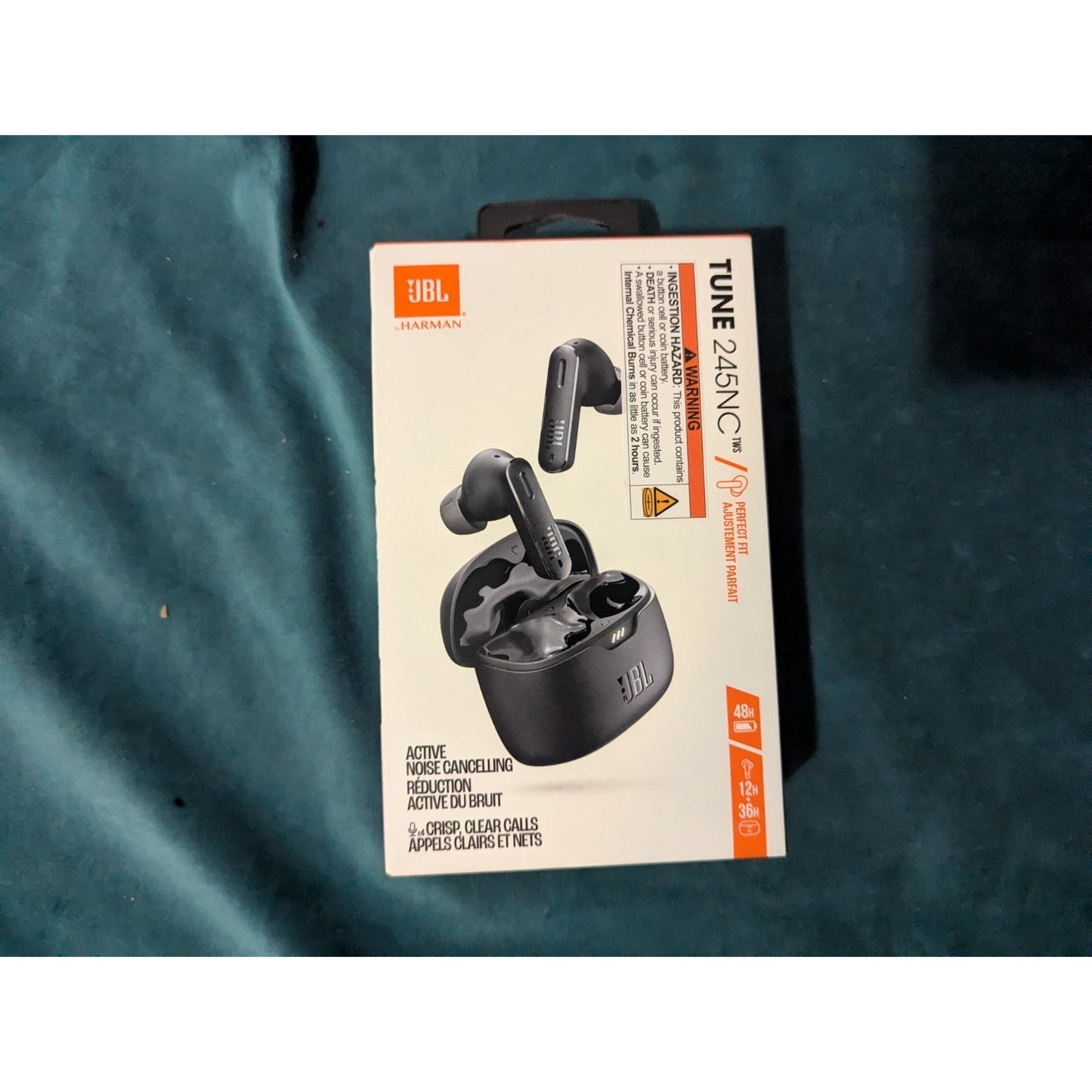 JBL Tune 245NC TWS True Bluetooth Wireless Earbuds Black