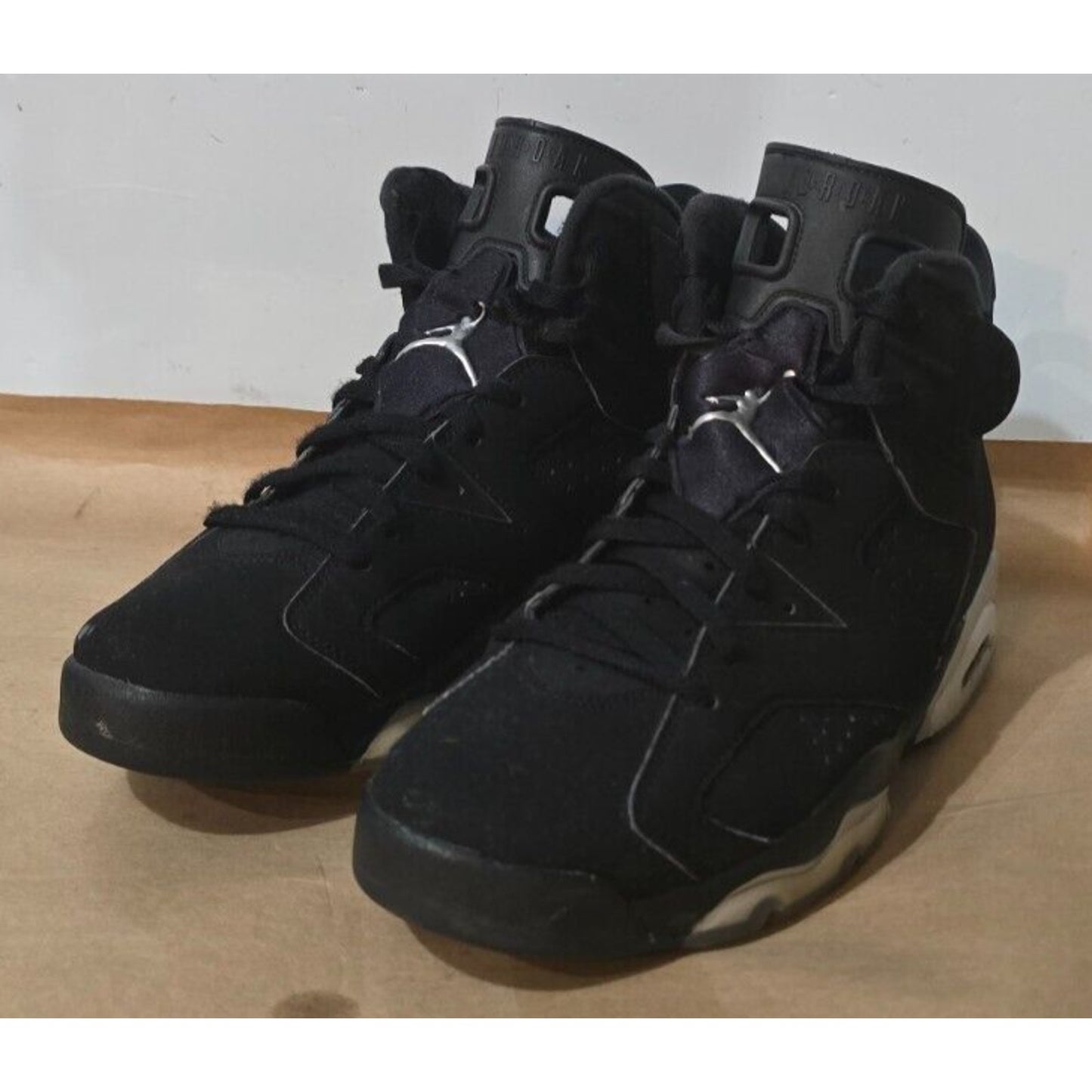 Air Jordan 6 Chrome Retro GS Sneakers Black 2022 DX2835-001 Size 10.5M