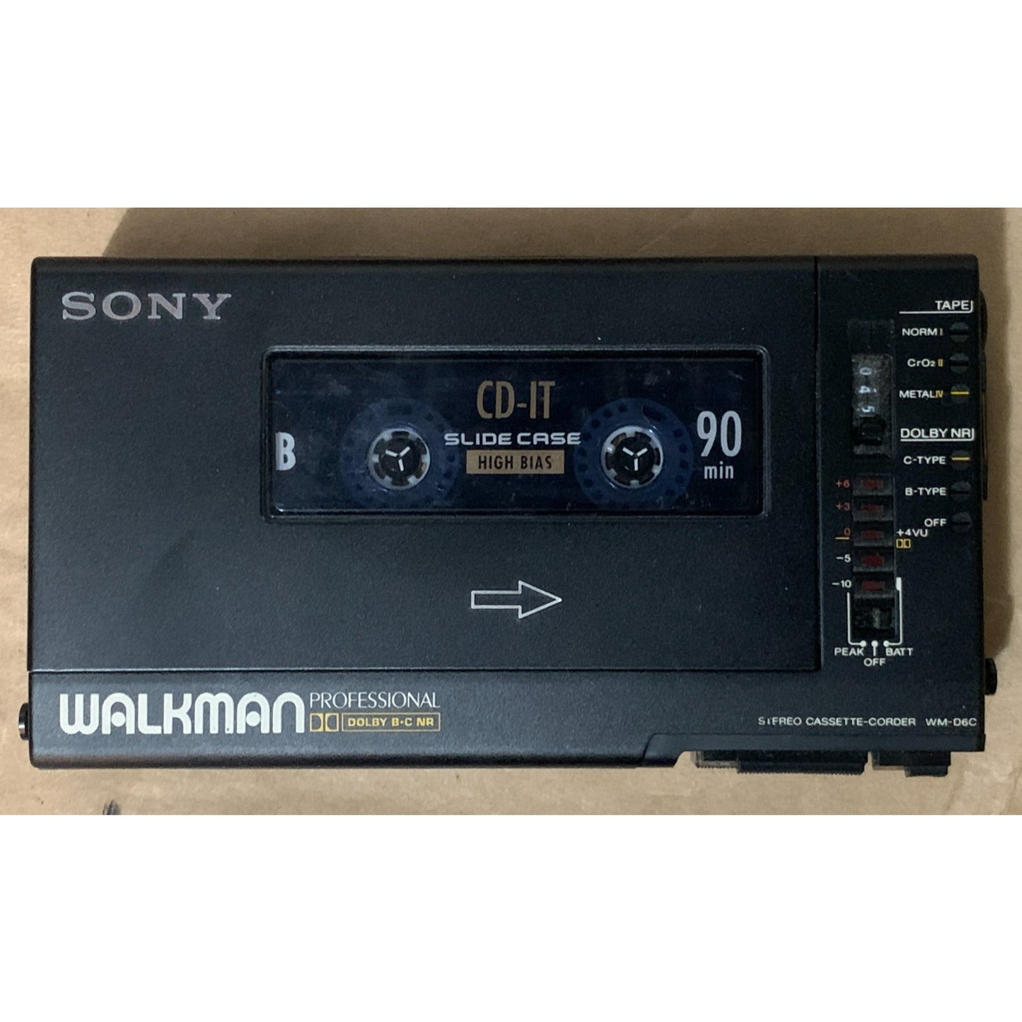 Sony WM-D6C Walkman Professional Cassette Player + ECM-933LT Microphone