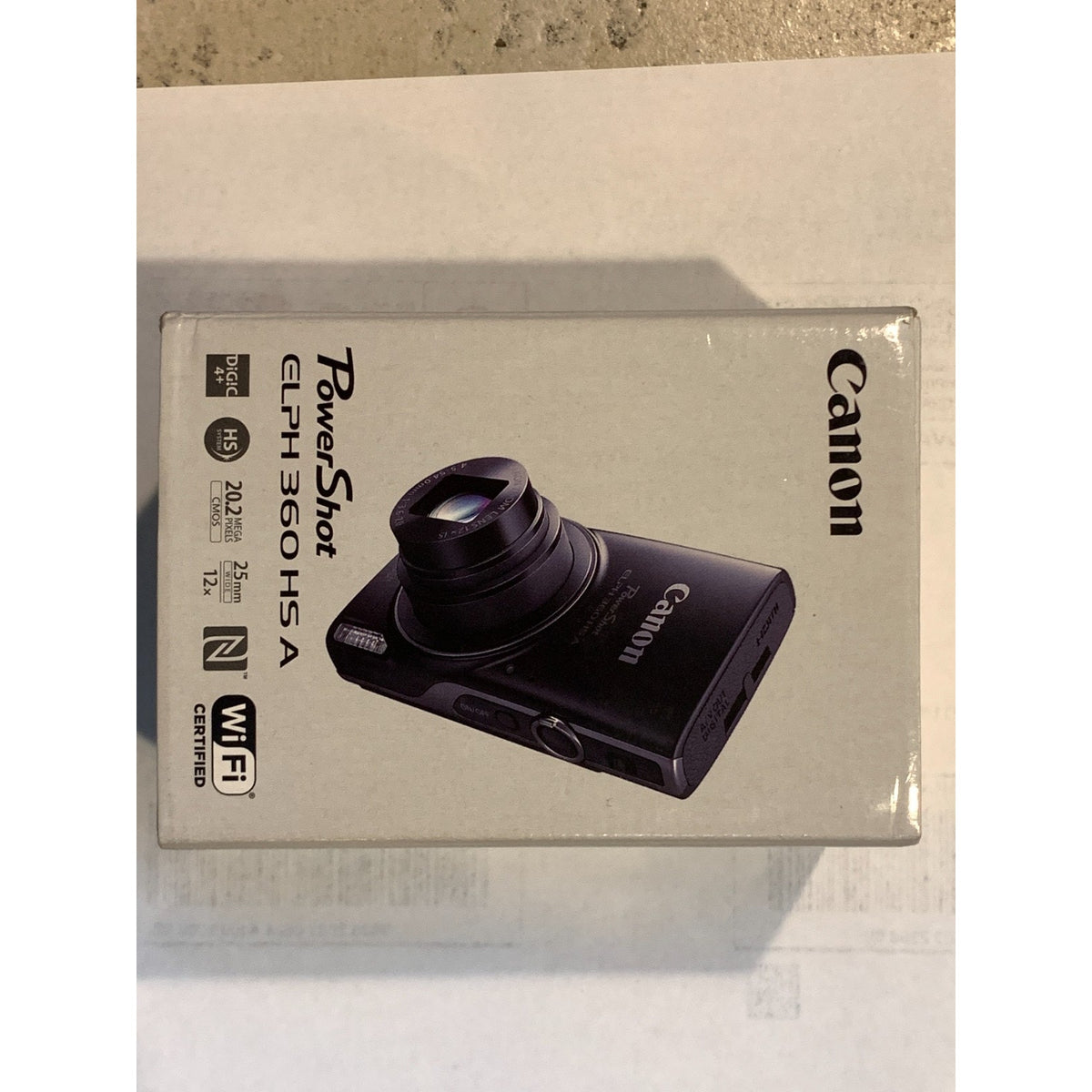 Canon PowerShot ELPH 360 HS A 20.2MP Digital Camera 12x Optical Zoom WiFi Silver