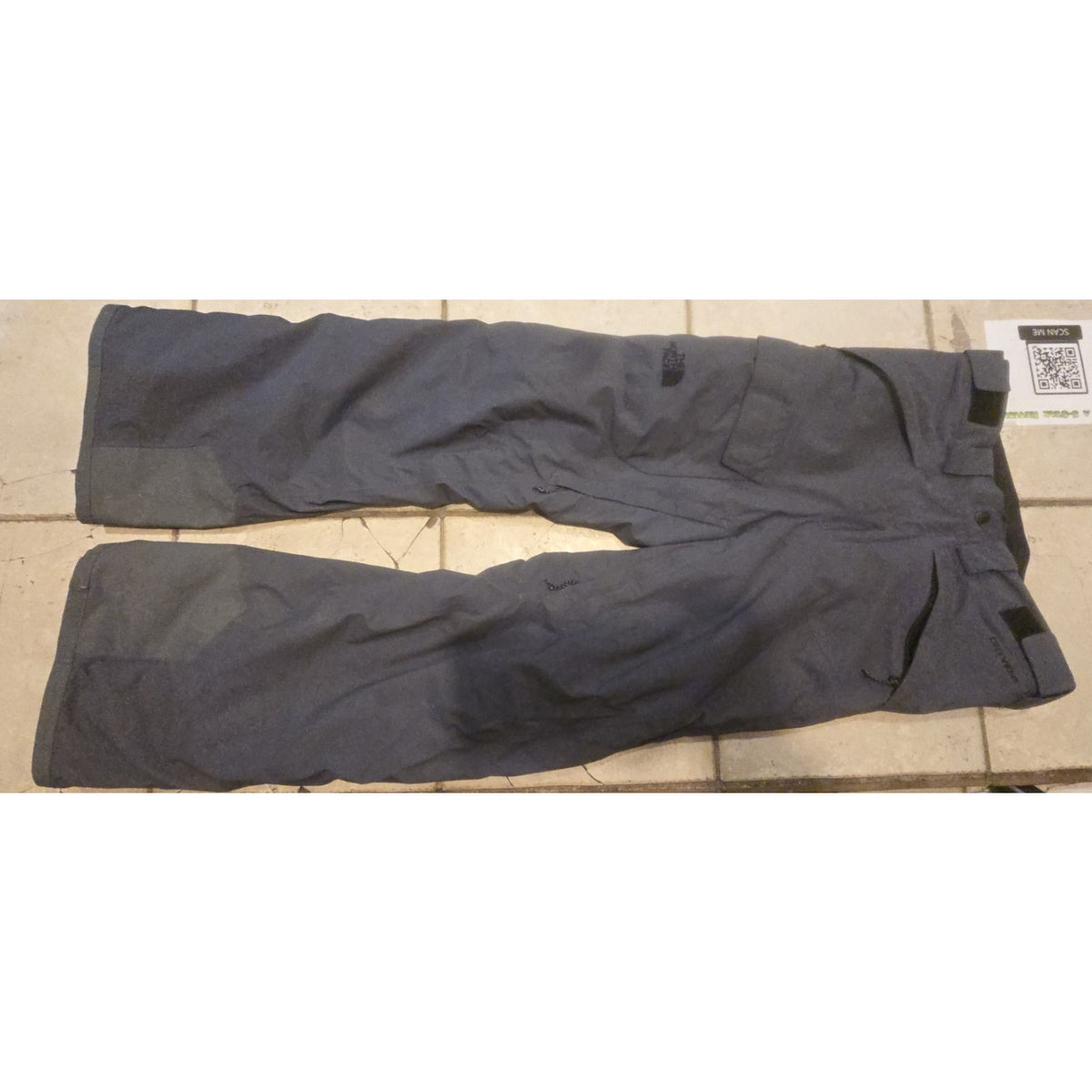 The North Face Freedom Blue Insulated Ski•Snow DryVent Pants Mens•S Cargo Lined