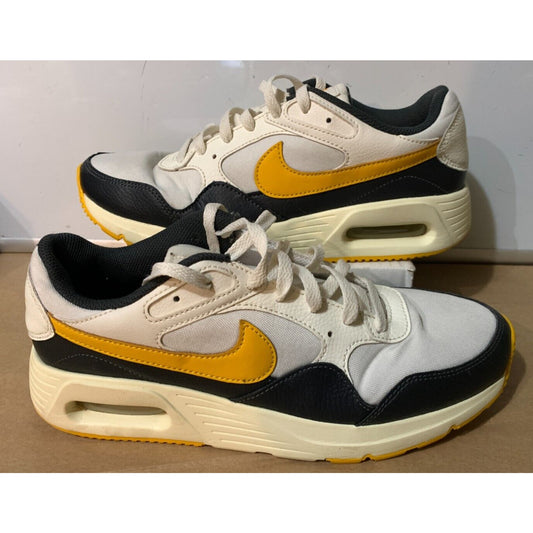 Nike Air Max SC Sail University Gold Sail Shoes Dark Blue Mens Sz 8.5
