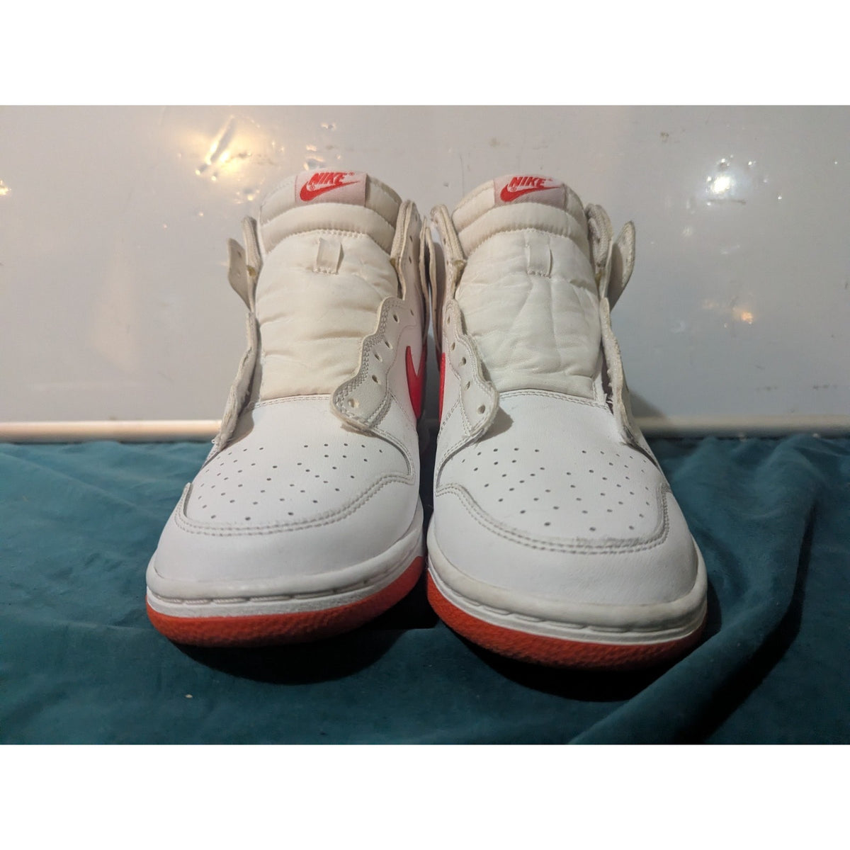 Nike Dunk High White Picante Red Size 8.5 DV0828-100