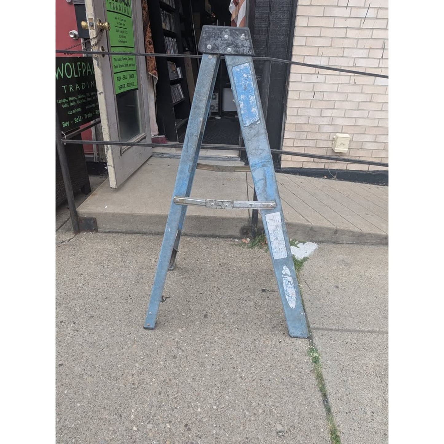 Werner 4 Step Ladder / Light Blue