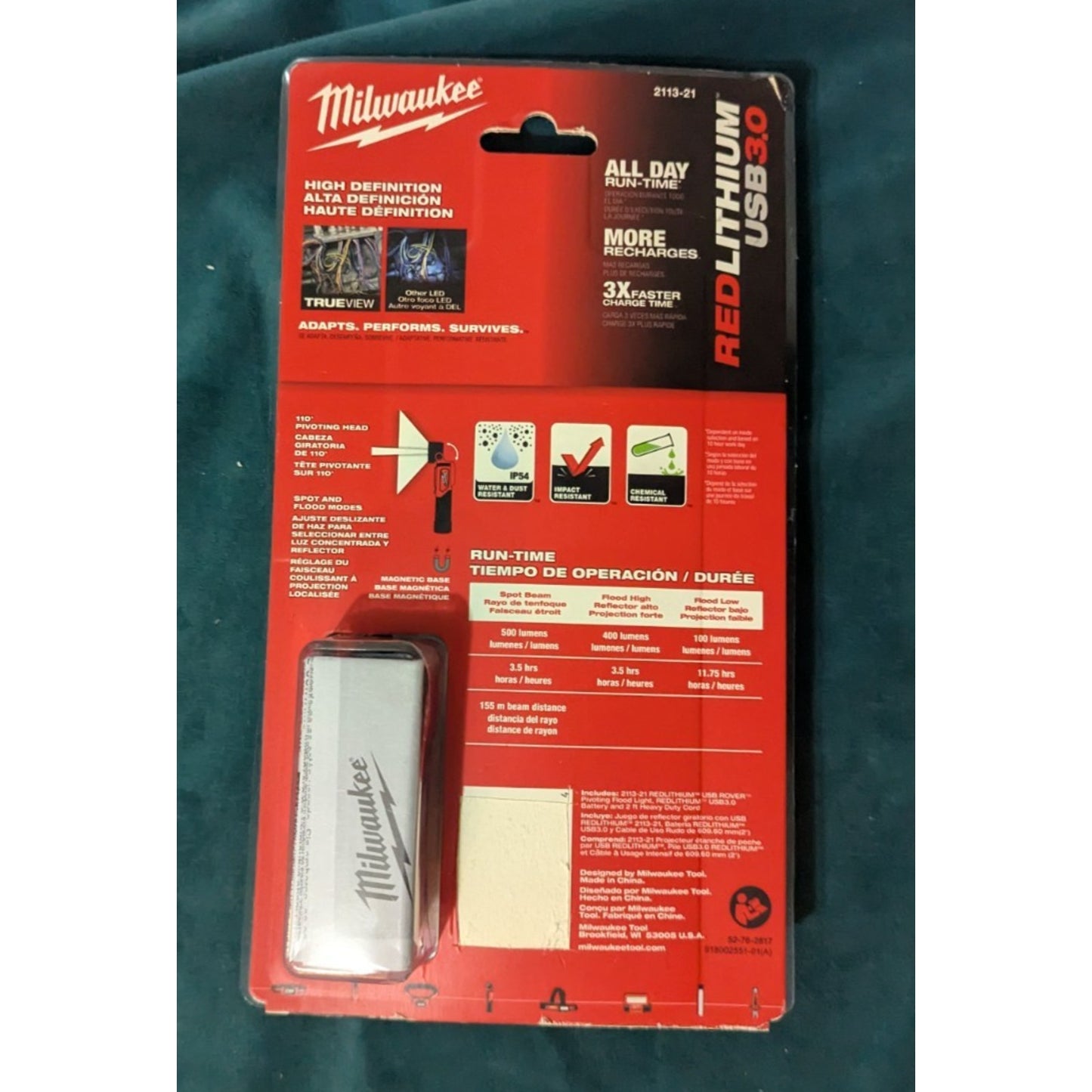 Milwaukee Redlithium USB Pivoting Flashlight