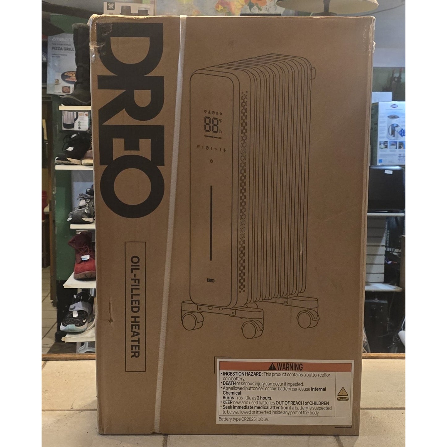 1500W Mainstays Mechanical Oil Filled Electric Radiator Heater Black New