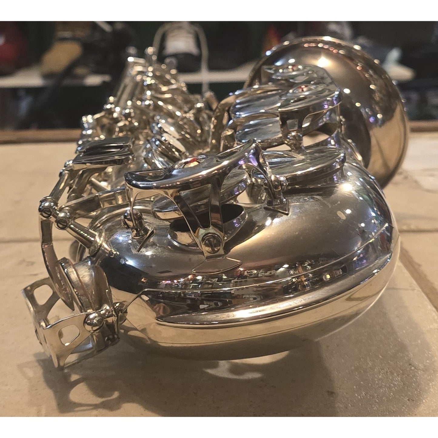 SC-9937 Curved Neck Soprano Saxophone B Flat Silver Plated Sax With Mouthpiece