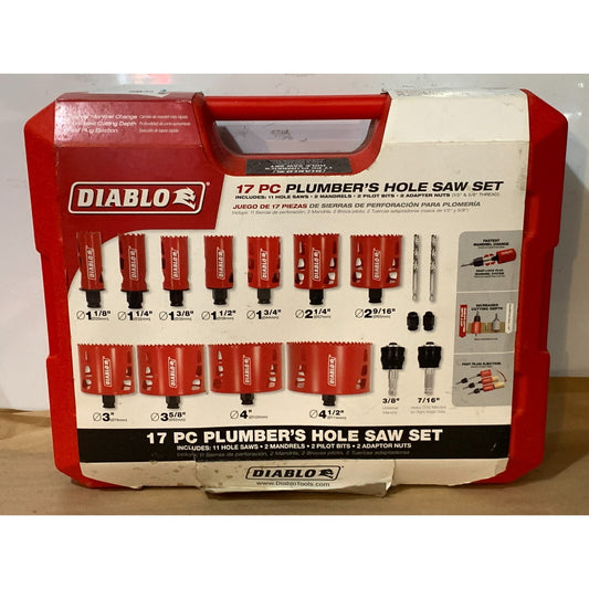 Freud DHS17SPL 17-Piece Plumber's Bi-Metal Hole Saw Set