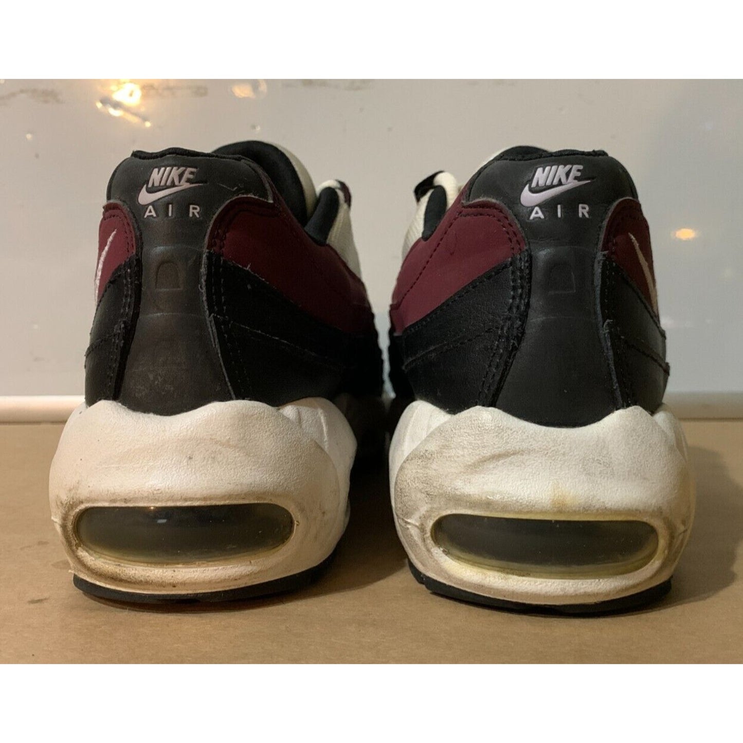 Nike Boys Air Max 95 Recraft CJ3906-104 White Casual Shoes Sneakers Size 7Y