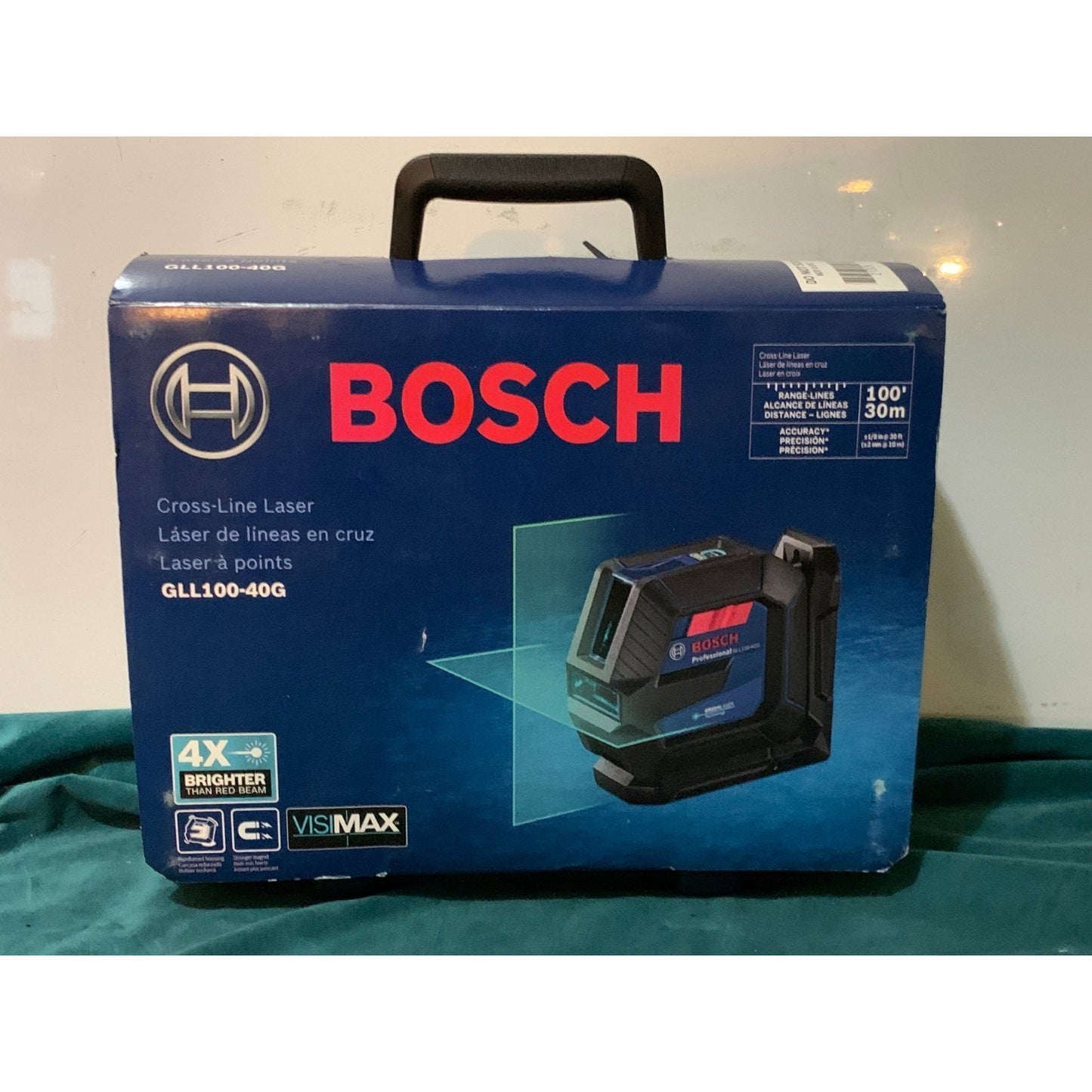 Bosch GLL100-40G Cross-Line Self Leveling Laser Level