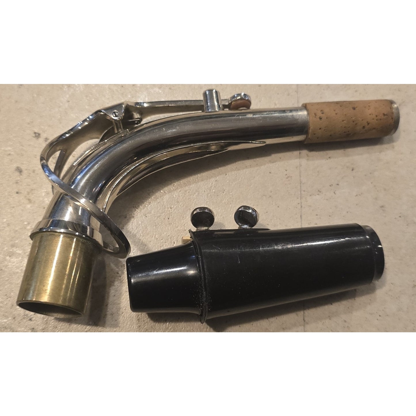 SC-9937 Curved Neck Soprano Saxophone B Flat Silver Plated Sax With Mouthpiece