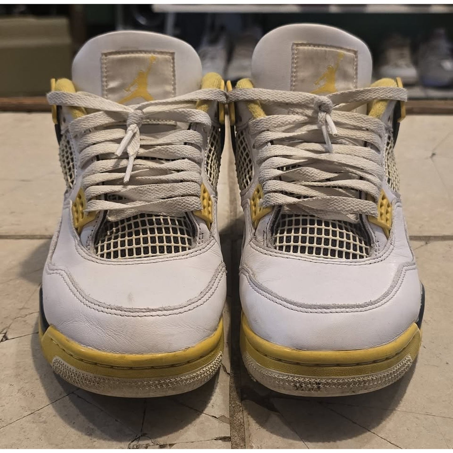 Nike Air Jordan 4 Retro "Vivid Sulfur" / AQ9129-101 / 8W /