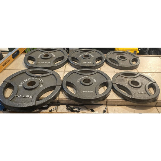 250lbs Fitness Gear Olympic Weight Plates
