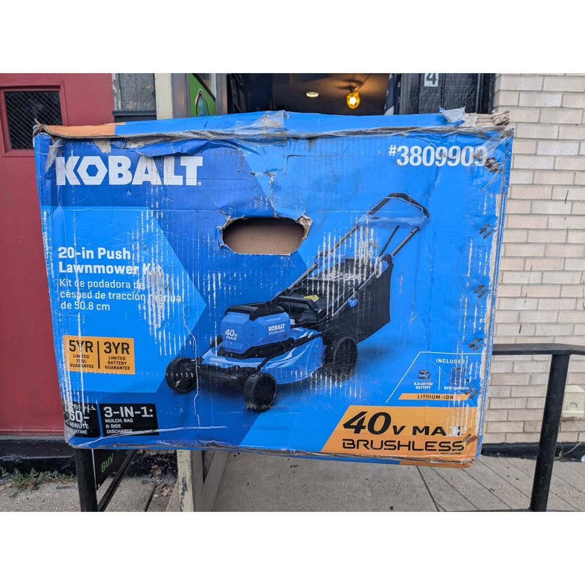 Kobalt Gen4 40V 6Ah 20" Cordless Push Lawn Mower / KPM 1040A-03