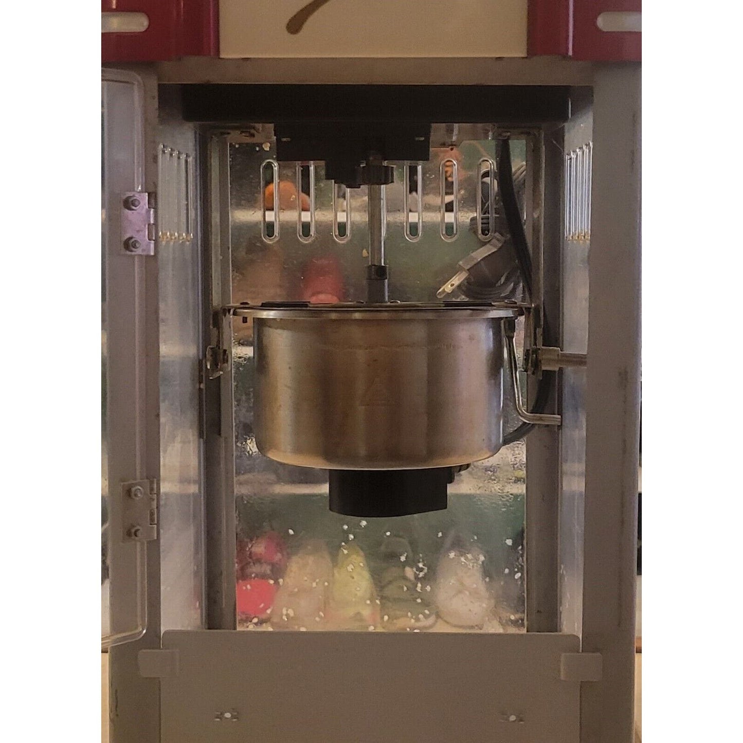 Popcorn Popper Machine 8 Oz Countertop Popcorn Maker 850W 48 Cups Red Desk