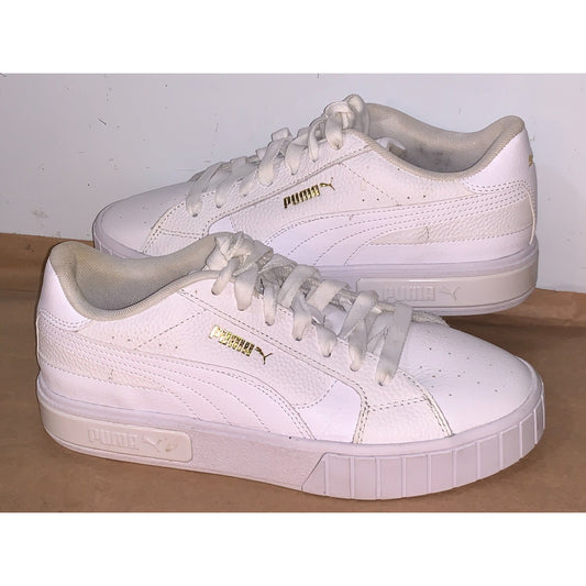 Puma Womens Cali Star 380176-01 White Casual Shoes Sneakers Leather Size 10
