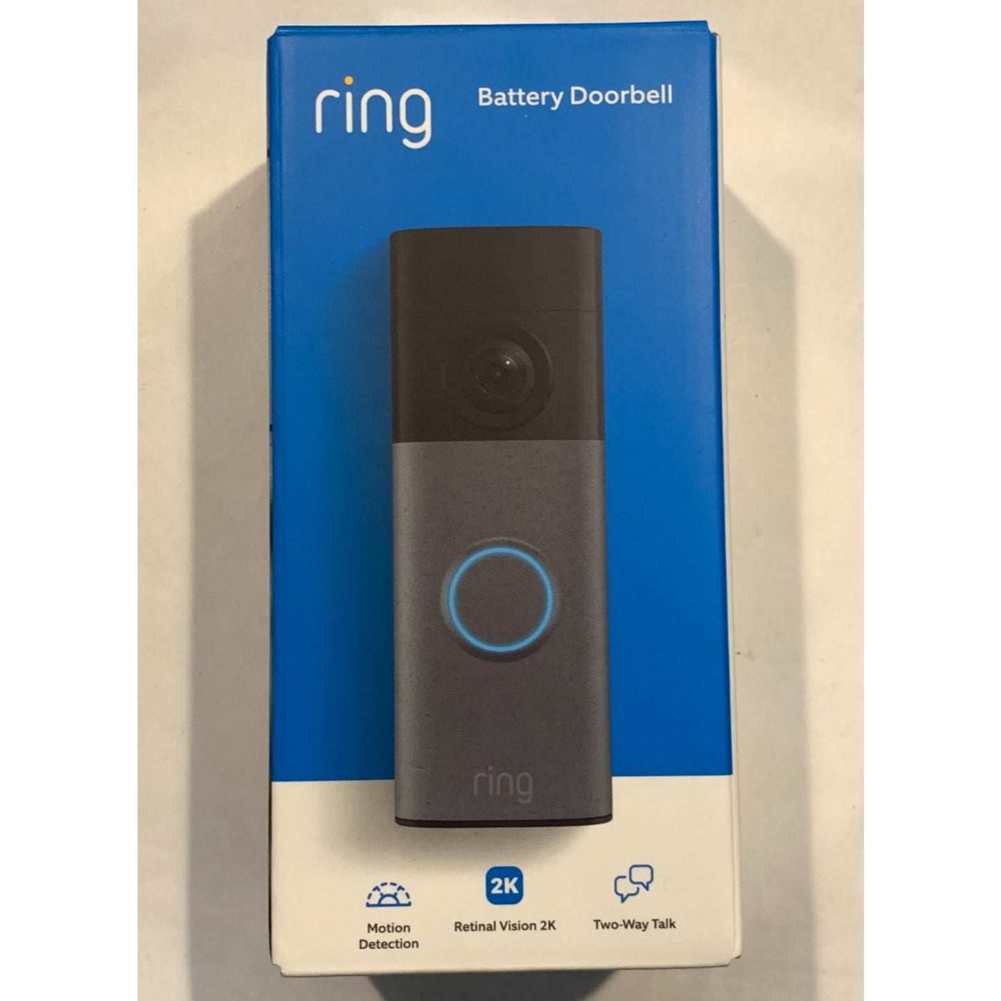 Ring Battery Doorbell Camera (2026 Model) 2K - Speckled Gray - New, Sealed