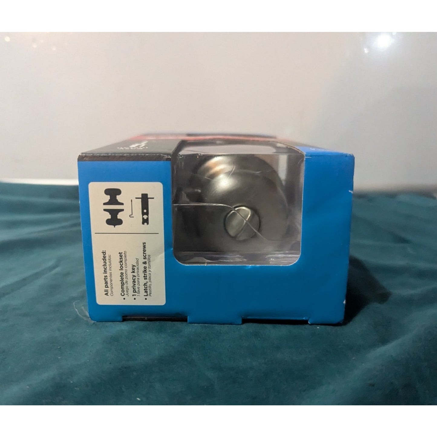Kwikset Juno Interior Privacy Door Knob Satin Nickel